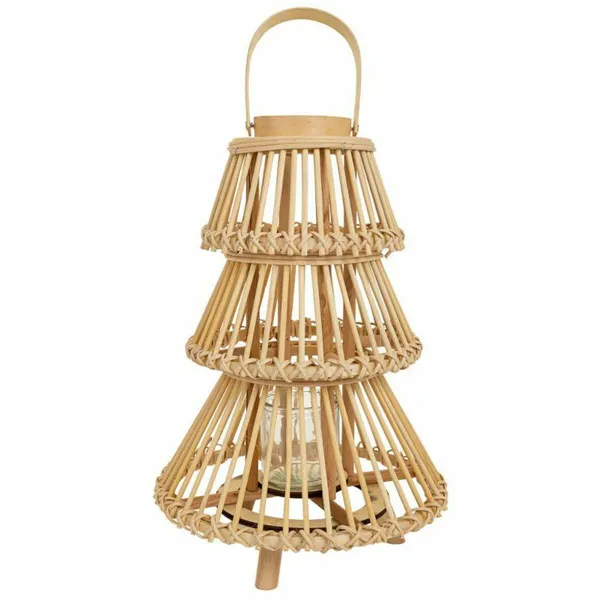 Lantern Alexandra House Living Natural Bamboo 29 x 42 x 29 cm