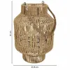 Lantern Alexandra House Living Natural Paper Iron 28 x 41 x 28 cm