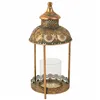 Candleholder Alexandra House Living Gold Glass Iron 19 x 42 x 19 cm