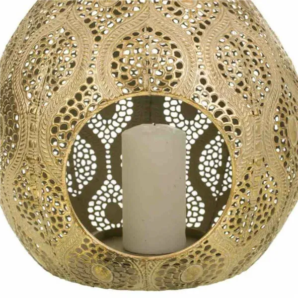 Candleholder Alexandra House Living Golden Glass Iron 25 x 40 x 26 cm