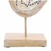 Decorative Figure Alexandra House Living White Natural Wood Glass Bird 26 x 12 x 30 cm