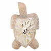 Decorative Figure Alexandra House Living White Natural Wood Glass Tortoise 8 x 20 x 31 cm