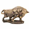 Decorative Figure Alexandra House Living Golden Polyresin Bull 18 x 30 x 53 cm