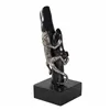 Decorative Figure Alexandra House Living Black Silver Metal Mango wood Lizard 17 x 32 x 13 cm