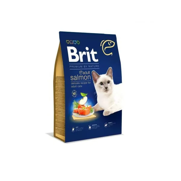Kissanruoka Brit PREMIUM BY NATURE ADULT Aikuinen Lohi Kala 1,5 Kg