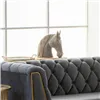 Decorative Figure Alexandra House Living Grey Golden Polyresin Horse 15 x 31 x 31 cm