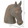 Decorative Figure Alexandra House Living Grey Golden Polyresin Horse 15 x 31 x 31 cm