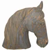 Decorative Figure Alexandra House Living Grey Golden Polyresin Horse 15 x 31 x 31 cm