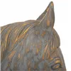 Decorative Figure Alexandra House Living Grey Golden Polyresin Horse 15 x 31 x 31 cm