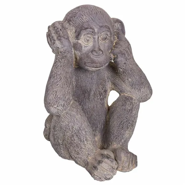 Decorative Figure Alexandra House Living Grey Magnesium Monkey 26 x 40 x 35 cm