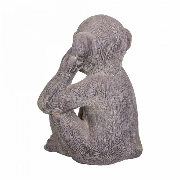 Decorative Figure Alexandra House Living Grey Magnesium Monkey 26 x 40 x 35 cm