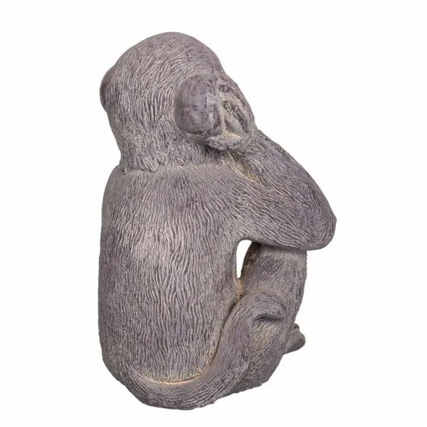 Decorative Figure Alexandra House Living Grey Magnesium Monkey 26 x 40 x 35 cm