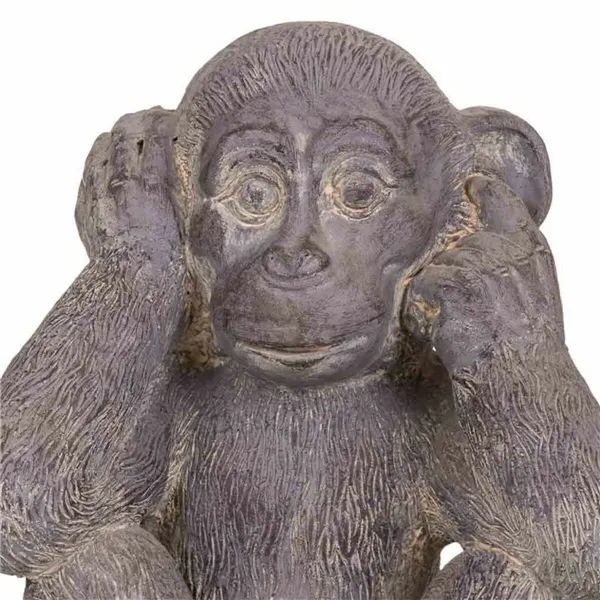 Decorative Figure Alexandra House Living Grey Magnesium Monkey 26 x 40 x 35 cm