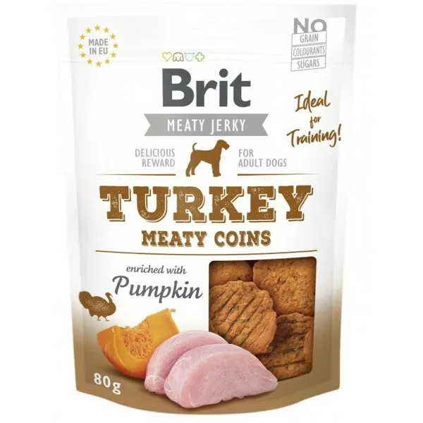 Užkandis šunims Brit Turkey Meaty coins Višta Turkija 200 g