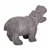 Decorative Figure Alexandra House Living Grey Magnesium Hippopotamus 26 x 40 x 35 cm