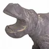 Decorative Figure Alexandra House Living Grey Magnesium Hippopotamus 26 x 40 x 35 cm