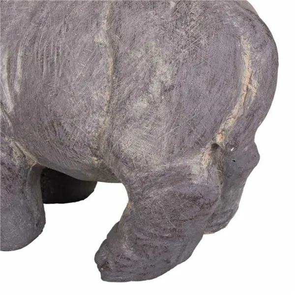 Decorative Figure Alexandra House Living Grey Magnesium Hippopotamus 26 x 40 x 35 cm