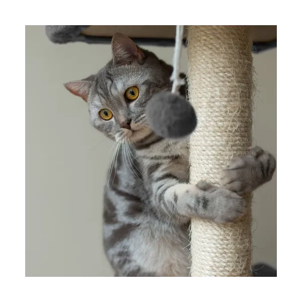 Cat tree 71cm gray Purlov 21712
