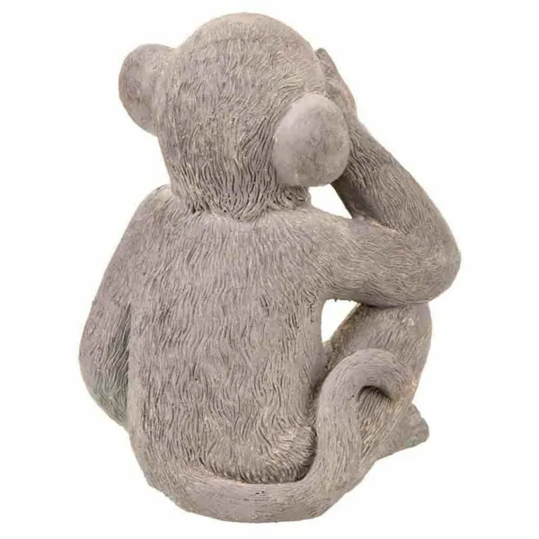 Decorative Figure Alexandra House Living Grey Polyresin Monkey 26 x 40 x 34 cm