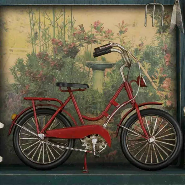 Wall mounted coat hanger Alexandra House Living Metal MDF Wood Bicycle 11 x 37 x 42 cm Shop