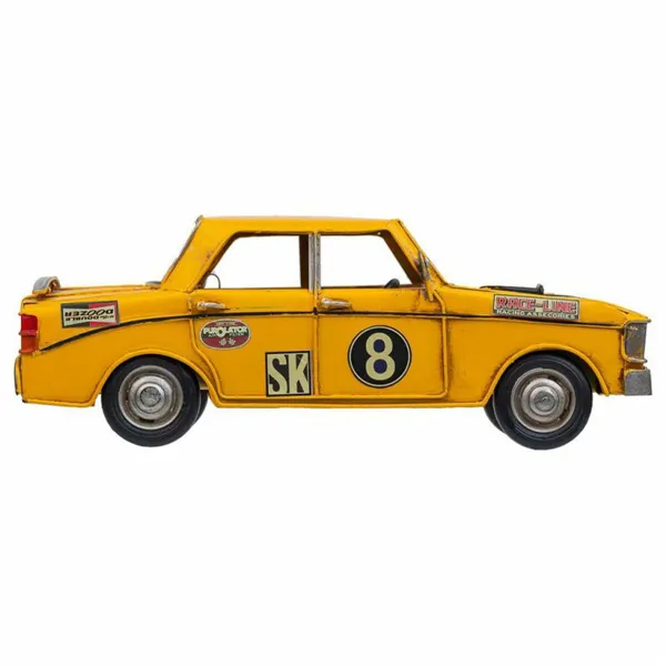 Decorative Figure Alexandra House Living Yellow Iron ABS Car 12 x 9 x 27 cm