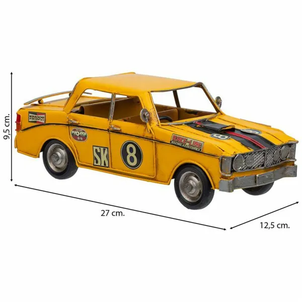 Decorative Figure Alexandra House Living Yellow Iron ABS Car 12 x 9 x 27 cm