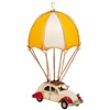 Decorative Figure Alexandra House Living Yellow Iron ABS Balloon Car Parachute 17 x 31 x 18 cm