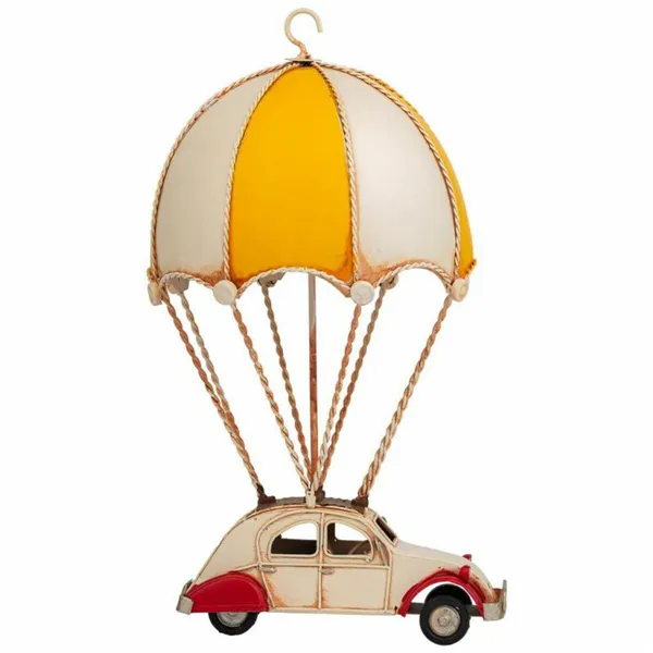 Decorative Figure Alexandra House Living Yellow Iron ABS Balloon Car Parachute 17 x 31 x 18 cm