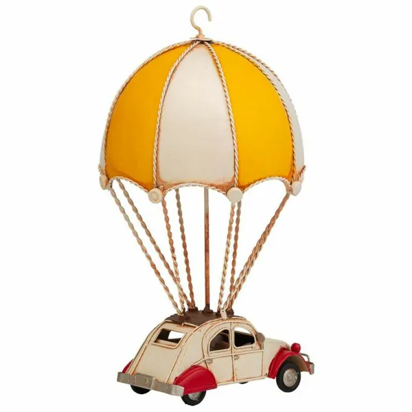 Decorative Figure Alexandra House Living Yellow Iron ABS Balloon Car Parachute 17 x 31 x 18 cm