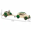 Decorative Figure Alexandra House Living Green Iron ABS Motorbike Trailer 9 x 9 x 41 cm