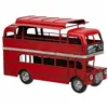 Decorative Figure Alexandra House Living Red Iron ABS Bus 14 x 18 x 28 cm