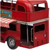 Decorative Figure Alexandra House Living Red Iron ABS Bus 14 x 18 x 28 cm