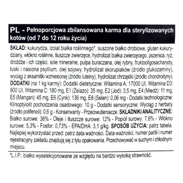Kissanruoka Royal Canin Sterilised 7+ Kana Linnut 3,5 kg