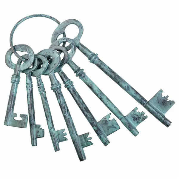 Decorative Figure Alexandra House Living Aluminium Keys 3 x 28 x 10 cm