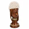 Bust Alexandra House Living White Coffee Wood 40 x 17 x 16 cm