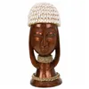 Bust Alexandra House Living White Coffee Wood 40 x 17 x 16 cm