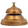 Doorbell Alexandra House Living Brown Brass Acacia 12 x 10 x 12 cm