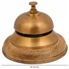 Doorbell Alexandra House Living Brown Brass Acacia 12 x 10 x 12 cm