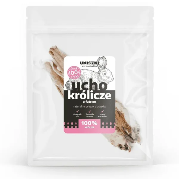 Koiran makupala Uniszki Oreja de conejo con pelo Kani 2 x 60 g
