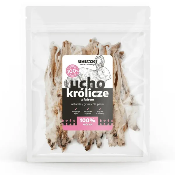 Dog Snack Uniszki Oreja de conejo con pelo Rabbit Oreja
