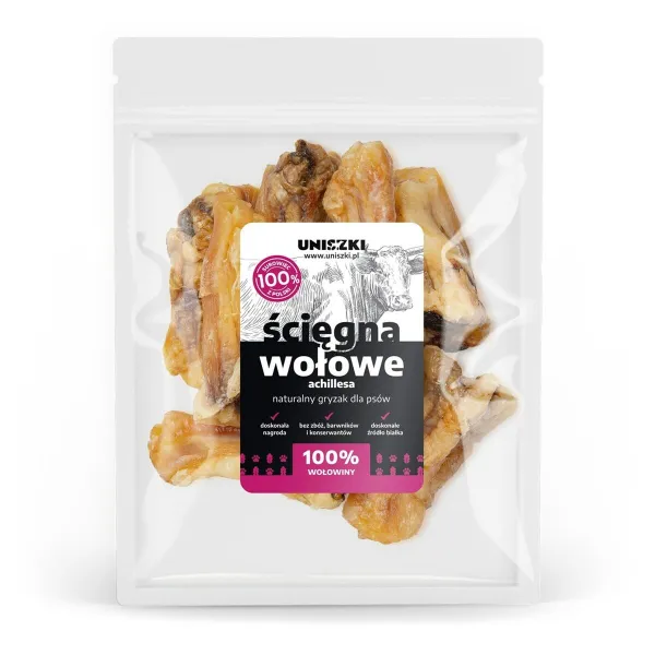 Suņu uzkodas Uniszki Beef Achilles tendons Liellops 500 g