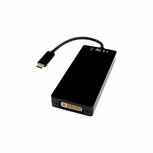 USB Centrmezgls V7 V7UC-DPHDVGADVI-BLK Melns