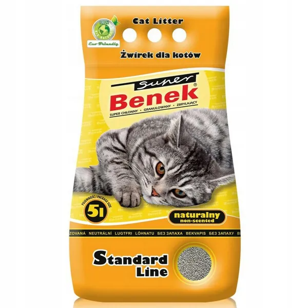 Kačių kraikas Super Benek Standard Natural 5 L