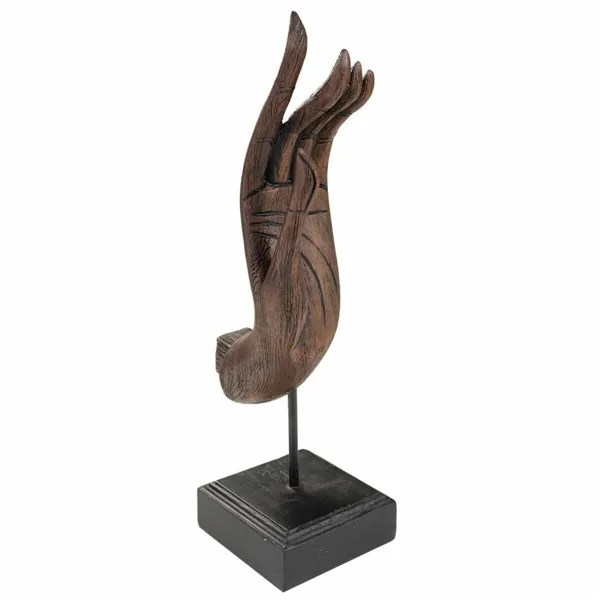 Decorative Figure Alexandra House Living Brown Black Metal Polyresin Hand 12 x 43 x 17 cm