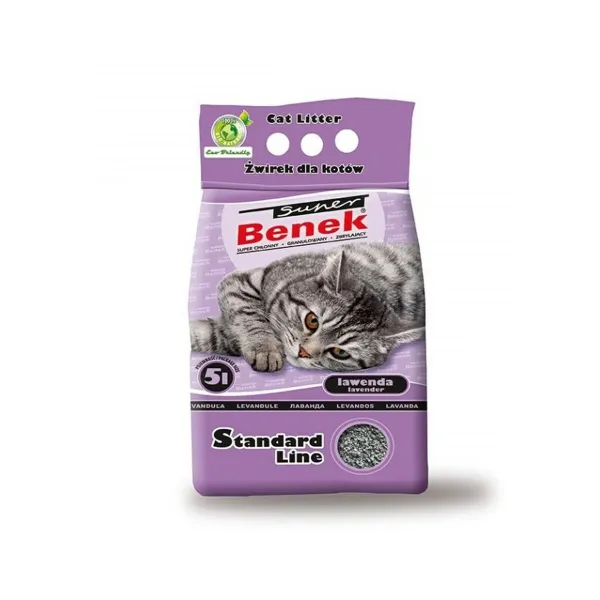 Песок для кошек Super Benek                                 Лаванда 5 L