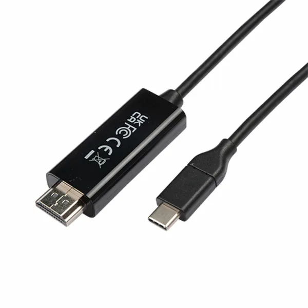 Адаптер USB-C—HDMI V7 V7UCHDMI-1M Чёрный 1 m