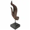 Decorative Figure Alexandra House Living Brown Black Metal Polyresin Hand 12 x 43 x 17 cm