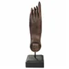 Decorative Figure Alexandra House Living Brown Black Metal Polyresin Hand 12 x 43 x 17 cm