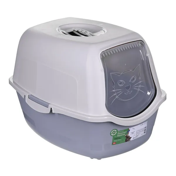 Cat Litter Box Diamentiq 4004508810DIA White Grey Plastic 40 x 38,7 x 55,5 cm