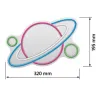 Светящееся украшение Actis ACS-NEON PLANET Разноцветный 80